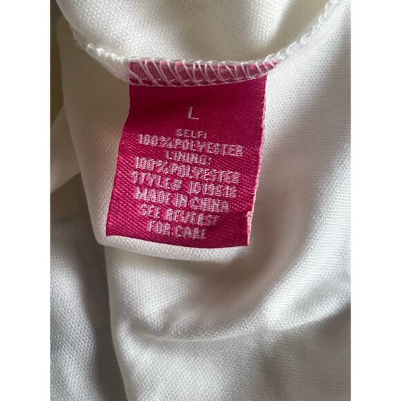 Green Floral Chiffon Sleeveless Ruffle Maxi Dress Feminine cottage core Sz L - Picture 11 of 14